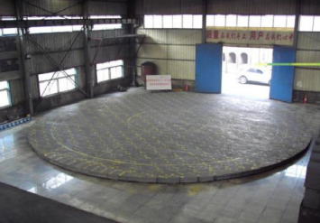 Preassembly site of graphite brick for bottom of 7 × 3200m3blast furnace in new Lipetsk, Russia( 2008)