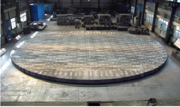 Pre assembly site of graphite brick for bottom of 8 × 4350m3 blast furnace in Liaoning Benxi Iron and steel company（2007)