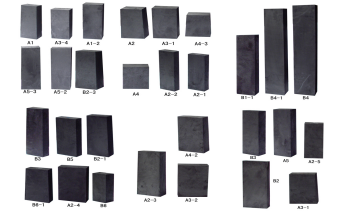 There are 31 types of graphite brick for copper cooling plate of 4350m3 blast furnace in Benxi Iron and Steel Company (2007).